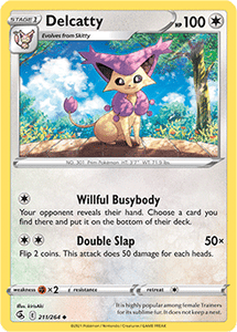 SWORD AND SHIELD, Fusion Strike - 211/264 : Delcatty (Reverse Holo) (7725180715255)