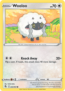 SWORD AND SHIELD, Fusion Strike - 222/264 : Wooloo (Reverse Holo) (7725183303927)