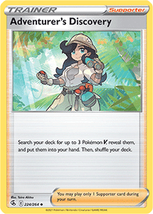 SWORD AND SHIELD, Fusion Strike - 224/264 : Adventurer's Discovery (Reverse Holo) (7725183697143)