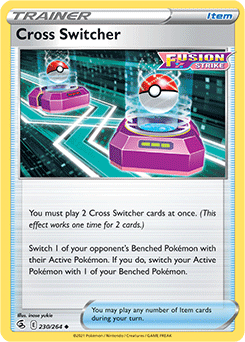 SWORD AND SHIELD, Fusion Strike - 230/264 : Cross Switcher (Reverse Holo) (7725186154743)