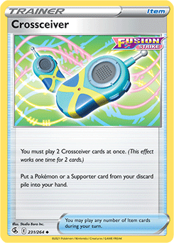 SWORD AND SHIELD, Fusion Strike - 231/264 : Crossceiver (Reverse Holo) (7725186482423)