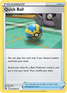 SWORD AND SHIELD, Fusion Strike - 237/264 : Quick Ball (Reverse Holo) (7725187596535)