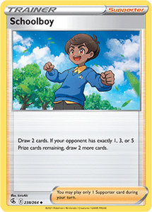 SWORD AND SHIELD, Fusion Strike - 238/264 : Schoolboy (Reverse Holo) (7725187694839)