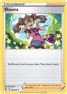 SWORD AND SHIELD, Fusion Strike - 240/264 : Shauna (Reverse Holo) (7725187858679)