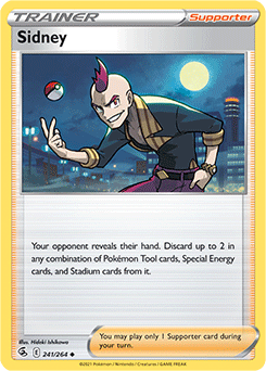 SWORD AND SHIELD, Fusion Strike - 241/264 : Sidney(Reverse Holo) (7725187891447)