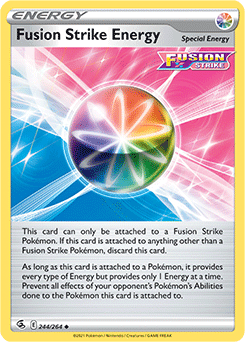 SWORD AND SHIELD, Fusion Strike - 244/264 : Fusion Strike Energy (Reverse Holo) (7725188743415)