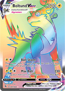 SWORD AND SHIELD, Fusion Strike - 267/264 : Boltund VMAX (Rainbow Rare) (7725203554551)