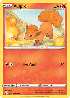 SWORD AND SHIELD, Fusion Strike - 028/264 : Vulpix (Reverse Holo) (7725148143863)