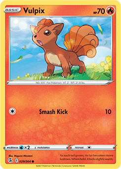 SWORD AND SHIELD, Fusion Strike - 029/264 : Vulpix (Reverse Holo) (7725148635383)