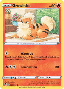 SWORD AND SHIELD, Fusion Strike - 031/264 : Growlithe (Reverse Holo) (7725149487351)