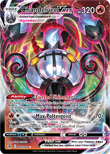 SWORD AND SHIELD, Fusion Strike - 040/264 : Chandelure VMAX (Full Art) (7725202079991)