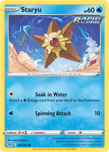 SWORD AND SHIELD, Fusion Strike - 052/264 : Staryu (Reverse Holo) (7725152862455)