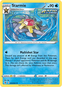 SWORD AND SHIELD, Fusion Strike - 053/264 : Starmie (Holo) (7773086482679)