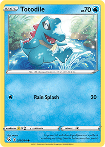 SWORD AND SHIELD, Fusion Strike - 055/264 : Totodile (Reverse Holo) (7725153321207)