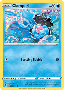 SWORD AND SHIELD, Fusion Strike - 065/264 : Clamperl (Reverse Holo) (7725154500855)