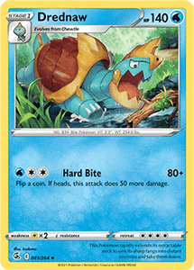 SWORD AND SHIELD, Fusion Strike - 081/264 : Drednaw (Reverse Holo) (7725155549431)