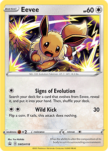 Sword and Shield, Black Star Promo - SWSH118 : Eevee (Holo) (7744411795703)