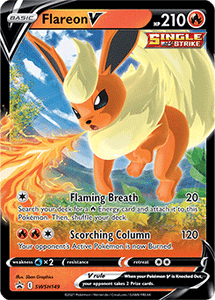 SWORD AND SHIELD, Black Star Promo - SWSH149 : Flareon V (Half Art) (7510112239863)