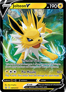 SWORD AND SHIELD, Black Star Promo - SWSH151 : Jolteon V (Half Art) (7510112895223)