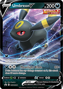 SWORD AND SHIELD, Black Star Promo - SWSH203 : Umbreon V (Half Art) (7759388508407)