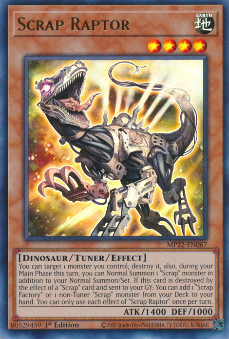 Tin of the Pharaoh's Gods - MP22-EN067 : Scrap Raptor (Ultra Rare) - 1st Edition (7770763362551)