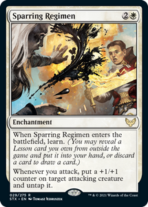 Strixhaven: School Of Mages - 029/275 : Sparring Regimen (Foil) (6847000576166)