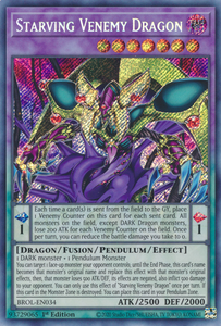 Brothers of Legend - BROL-EN034 : Starving Venemy Dragon (Secret Rare) - 1st Edition (7898377617655)