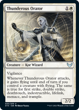 Strixhaven: School Of Mages - 035/275 : Thunderous Orator (Foil) (6847002443942)