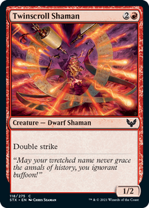 Strixhaven: School Of Mages - 118/275 : Twinscroll Shaman (Foil) (6847027052710)