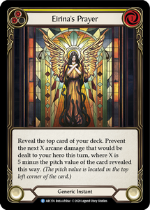 Arcane Rising (UNL) - ARC174 : Eirina's Prayer (Yellow) (Rainbow Foil) (7558121914615)