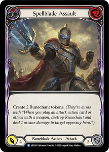 Arcane Rising (UNL) - ARC085 : Spellblade Assault (Red) (Rainbow Foil) (7558114050295)