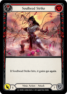 Crucible Of War (UNL) - CRU066 : Soulbead Strike (Red) (Rainbow Foil) (7121566892198)