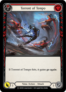 Crucible Of War (UNL) - CRU069 : Torrent Of Tempo (Red) (Rainbow Foil) (7121433034918)