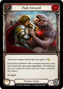 Crucible Of War (UNL) - CRU094 : Push Forward (Red) (Rainbow Foil) (7121434771622)