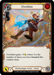 Crucible Of War (UNL) - CRU113 : Overblast (Yellow) (Rainbow Foil) (7121363861670)