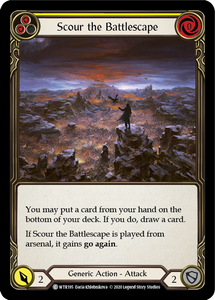 Welcome to Rathe (UNL) - WTR195 : Scour the Battlescape (Yellow) (Rainbow Foil) (7917791969527)