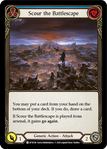 Welcome to Rathe (UNL) - WTR196 : Scour the Battlescape (Blue) (Rainbow Foil) (7917796098295)