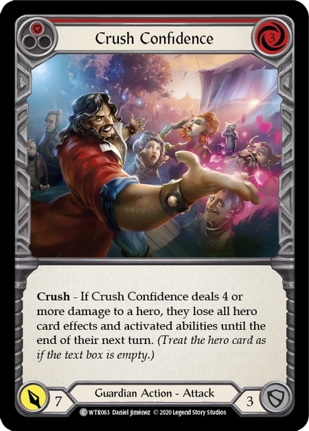Welcome to Rathe (UNL) - WTR063 : Crush Confidence (Red) (Rainbow Foil) (7904291160311)