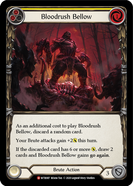 Welcome to Rathe (UNL) - WTR007 : Bloodrush Bellow (Red) (Non Foil) (7903137235191)