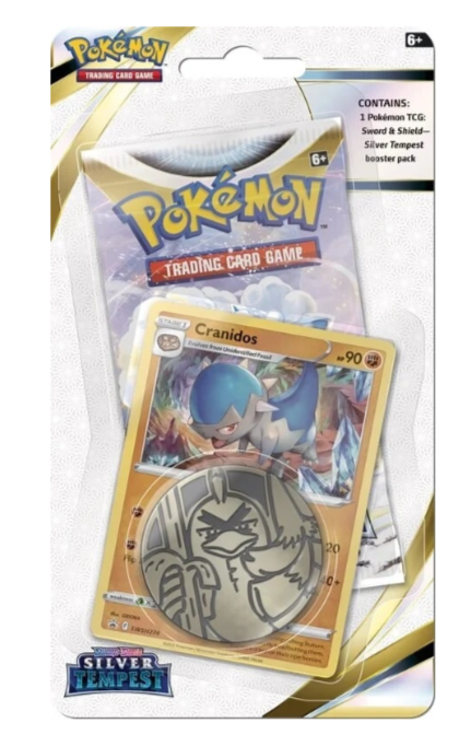 Pokemon Checklane Blister Pack: Cranidos - Sword and Shield Silver Tempest (7752231616759)
