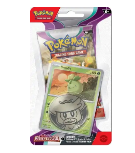 Pokemon Checklane Blister Pack: Smoliv - Scarlet & Violet Paldea Evolved (7908564926711)