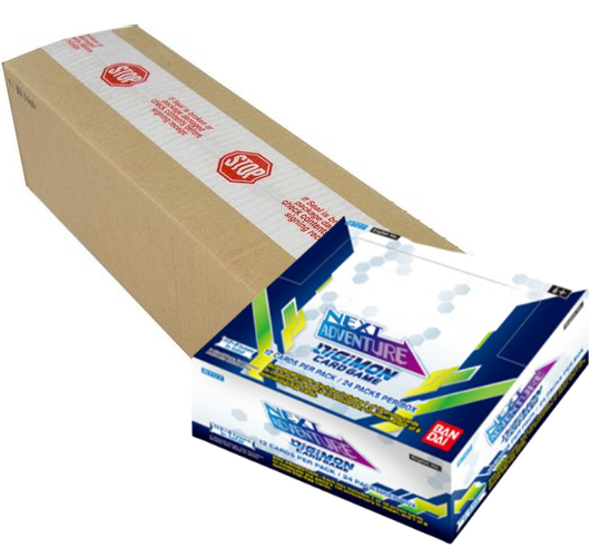 Digimon - Booster Box Case - BT07 Next Adventure (12 Boxes) Cosmic Collectables UK Digimon - Booster Box Case - BT07 Next Adventure (12 Boxes) Cosmic Collectables UK
