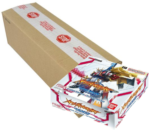 Digimon - Booster Box Case - BT10 Xros Encounter (12 Boxes) Cosmic Collectables UK Digimon - Booster Box Case - BT10 Xros Encounter (12 Boxes) Cosmic Collectables UK