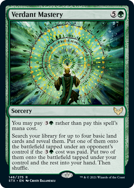 Strixhaven: School Of Mages - 146/275 : Verdant Mastery (Foil) (6847029051558)