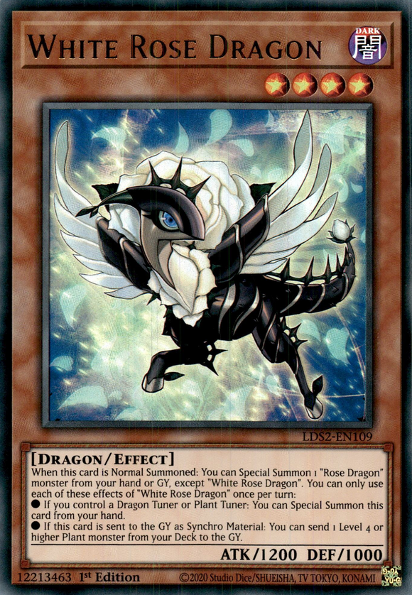 Legendary Duelist, Season 2 - LDS2-EN108 : White Rose Dragon (Gold) (Ultra Rare) (7512223645943) (7512224497911)