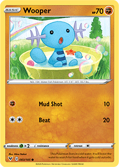 SWORD AND SHIELD, Vivid Voltage - 083/185 : Wooper (Reverse Holo) (5944341364902)