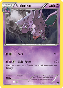 X&Y, Steam Siege - 044/114 : Nidorino (Reverse Holo) (7497543811319)