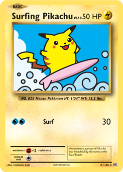 X&Y, Evolutions - 111/149 : Surfing Pikachu (Secret Rare) (6862904098982)