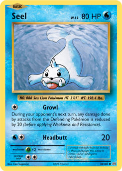 X&Y, Evolutions - 028/149 : Seel (Reverse Holo) (6862817984678)