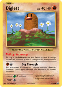 X&Y, Evolutions - 055/108 : Diglett (Reverse Holo) (7505816092919)